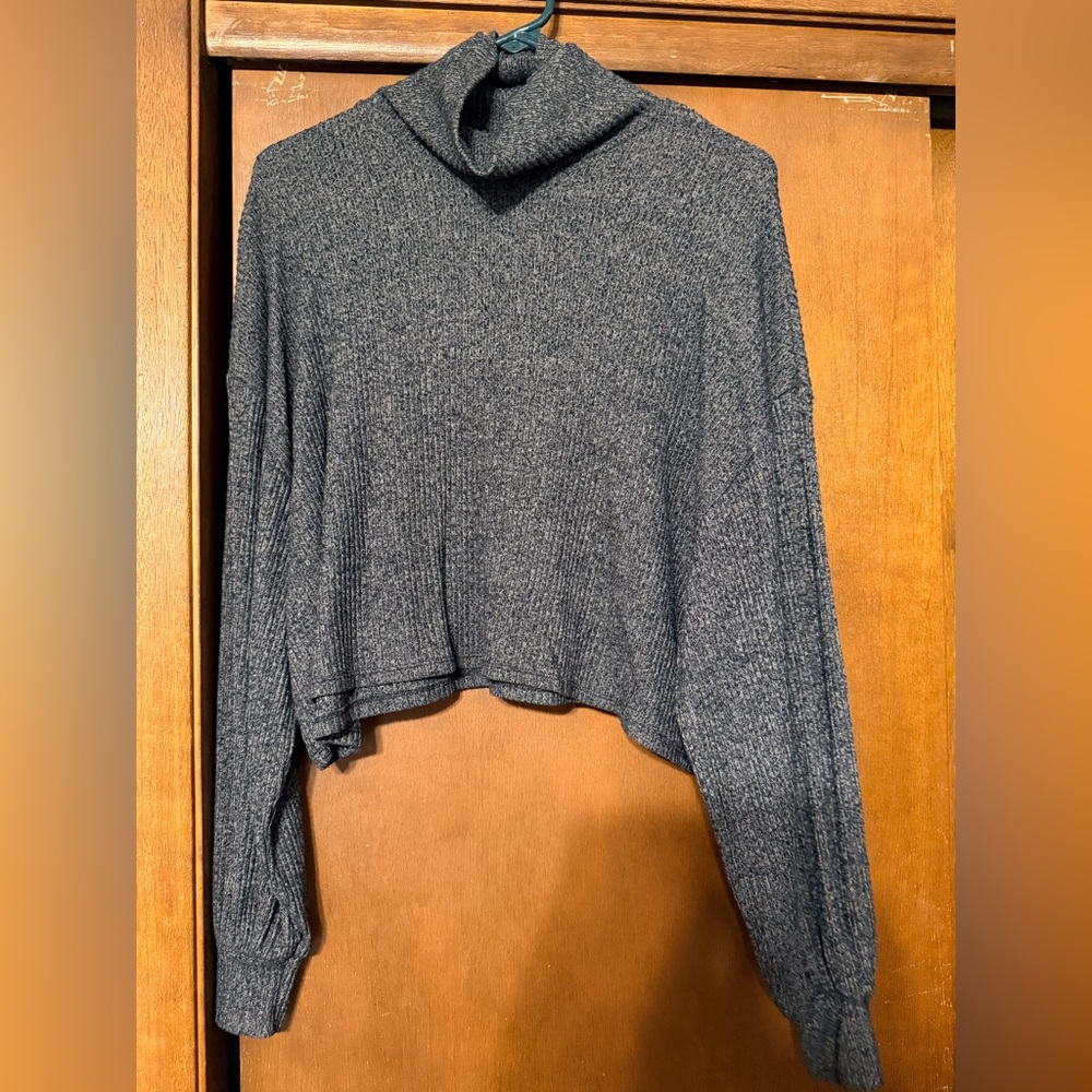 Cozy Charcoal Turtleneck Sweater